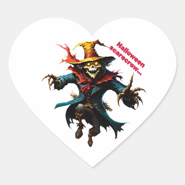 Sticker halloween scarecrow  (Front)
