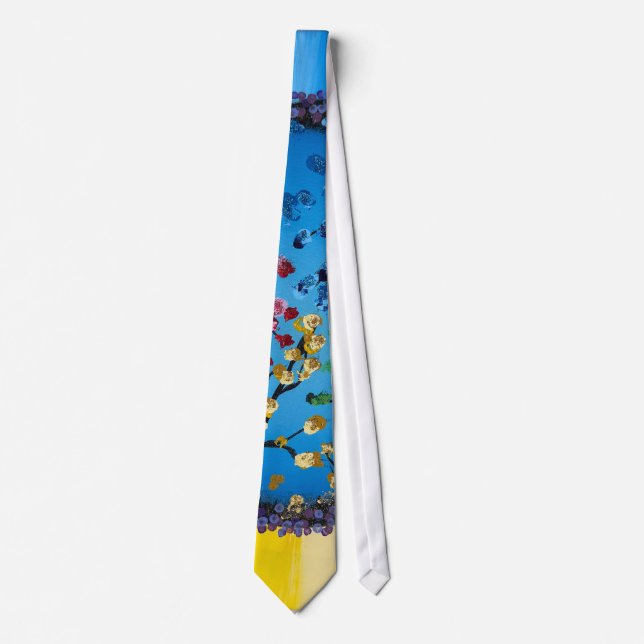 Sticker-Handmade artwork-    The Flower Wheel Tie (Front)