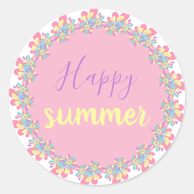 Sticker Happy summer (Front)