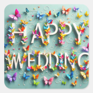 Sticker Happy Wedding 