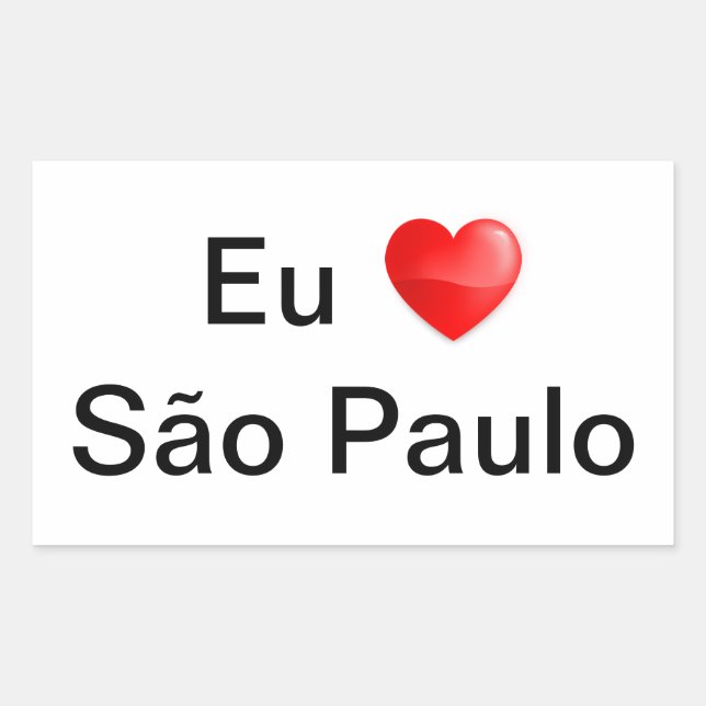 Sticker I love São Paulo (Front)