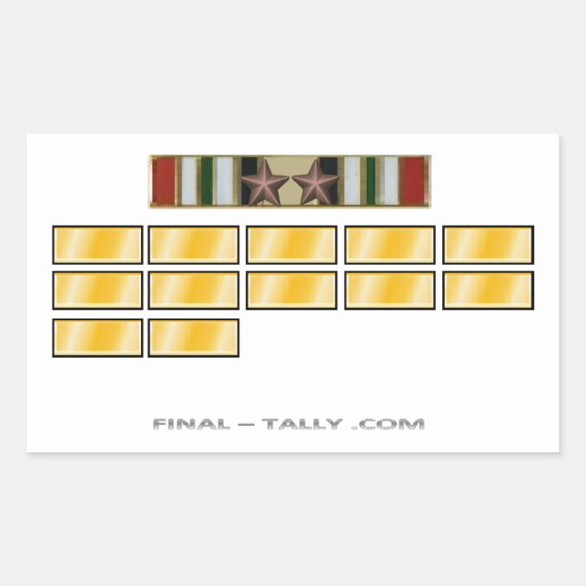 Sticker Iraq  12 month with Campaign Star (Front)