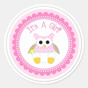 Sticker/It's a Girl Classic Round Sticker