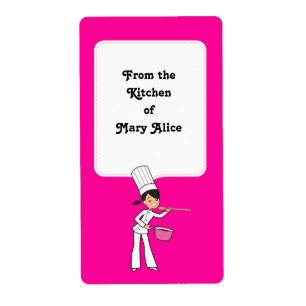 Sticker Label for Baking Sales with Kitchen Art