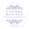 Sticker Label For Handmade Lavender Bath Salt Soak