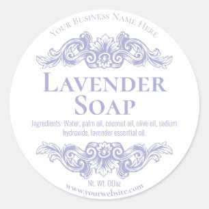 Sticker Label For Handmade Lavender Soap