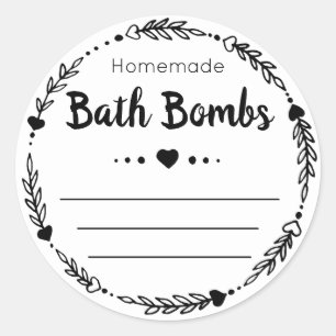 Sticker Label For Homemade Bath Bomb