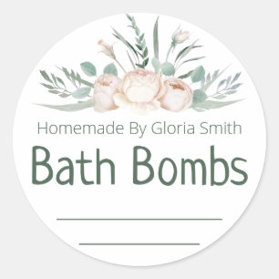 Sticker Label For Homemade Bath Bomb