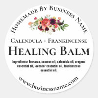 Sticker Label For Homemade Healing Salve Balm