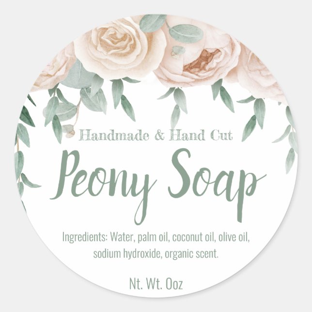 Sticker Label For Homemade Soap (Front)