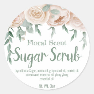Sticker Label For Homemade Sugar Scrub