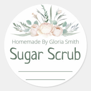 Sticker Label For Homemade Sugar Scrub