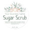 Sticker Label For Homemade Sugar Scrub
