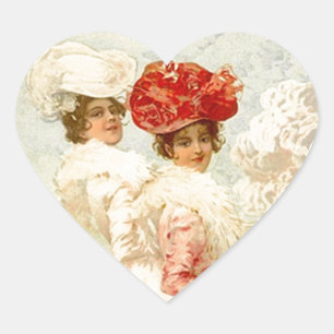 Sticker Lovely Vintage Victorian Clothing Friends