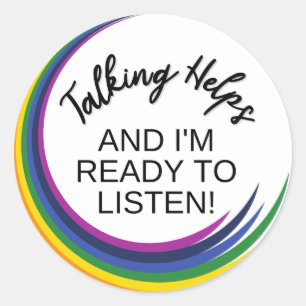 STICKER   Mental Health Awareness   Talking Helps