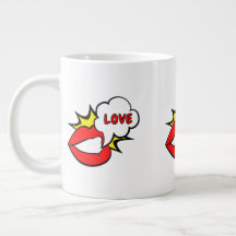 Sticker - Mouth Speech Bubble + YOUR TEXT & IDEA 1