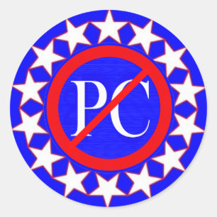 sticker_NO "PC" Classic Round Sticker