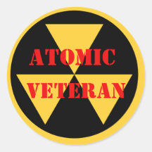 Sticker of Atomic Veteran in bright bold colours