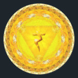Sticker of Power, Fire, Strength, Sun Chakra<br><div class="desc">Manipura 3rd Chakra
Solar Plexus; Tattva; s Fire. Its main aspects is Vision,  Form,  Ego and strength. The Sun.</div>