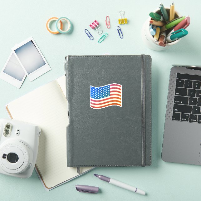 Sticker of vintage flag of USA (iPad Cover)