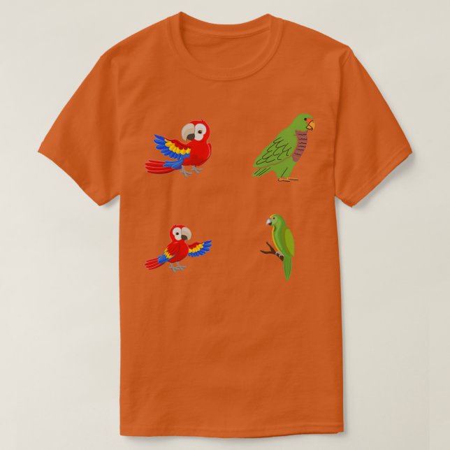 Sticker Pack Parrot 10 T-Shirt (Design Front)