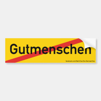 Sticker: Place-End-Sign: "Do-Gooders" (Satire) Bumper Sticker