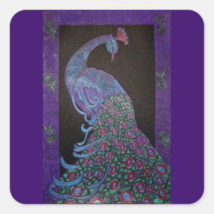 Sticker -Proud Peacock