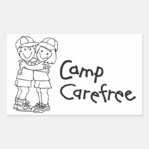 Sticker (rectangle) Camp Carefree