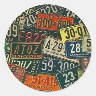 Sticker Road Trips Travel License Plates Plate
