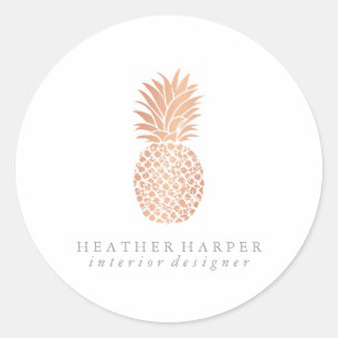 Sticker - Rose Gold Pineapple