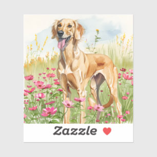 Sticker – Saluki Die-Cut Watercolor Sticker