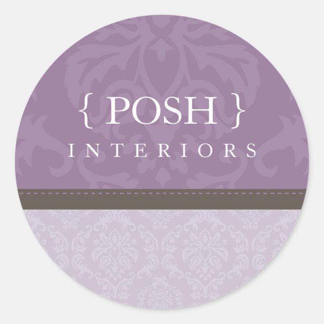 STICKER SEAL :: divinely damask 5B (Front)