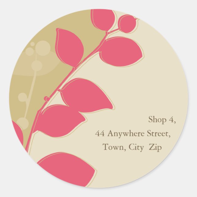 STICKER SEAL :: gum foliage 5 (Front)