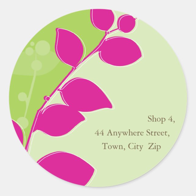 STICKER SEAL :: gum foliage 6 (Front)