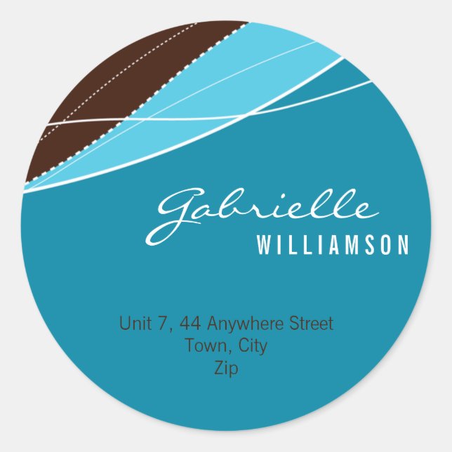 STICKER SEAL :: modern elegance 9 (Front)