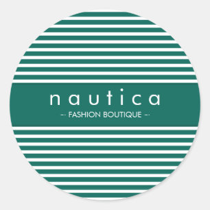 STICKER SEAL :: nautical striped 3