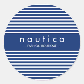 STICKER SEAL :: nautical striped 4
