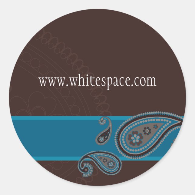 STICKER SEAL :: Paisley 1 (Front)