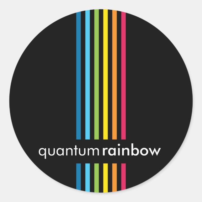 STICKER SEAL :: rainbowed stripe 6 (Front)