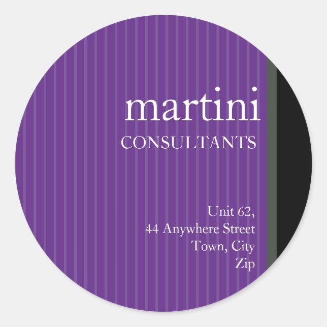 STICKER SEAL :: simply sleek 1 (Front)