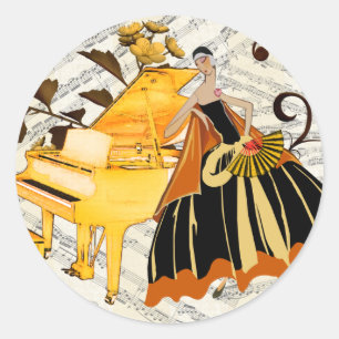 sticker self-adhesive Music