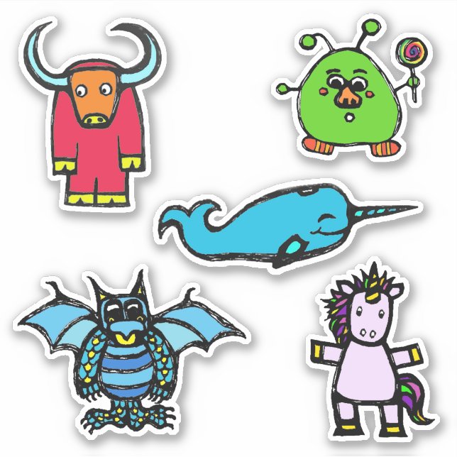 Sticker Sheet 6x6 "the alphabet book" (Matte) (Front)