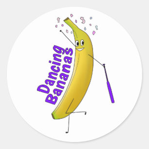 Sticker Sheet - Dancing Bananas