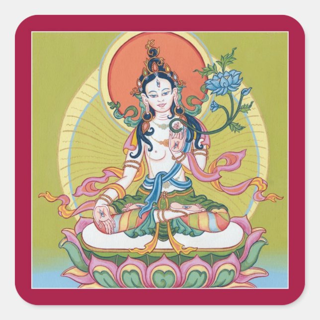 STICKER SHEET - White Tara - Buddha of Longevity (Front)