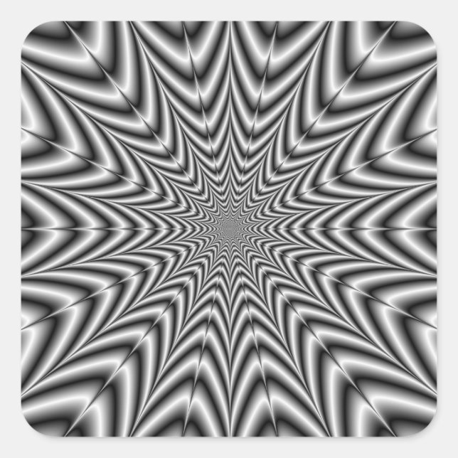 Sticker  Super Nova in Black and White (Front)