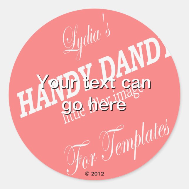 Sticker Template (Front)