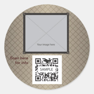Sticker Template Generic Brown