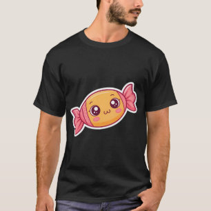 sticker template with sweet candy kawaii character T-Shirt