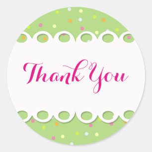 Sticker - Thank You - Fondo Verde