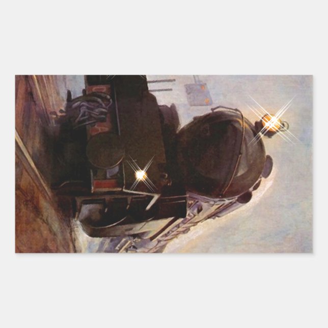 Sticker Train Steel Horse Vintage Locomotive Stat (Front)